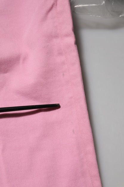 Dolce &amp; Gabbana – Hübsche Skinny-Jeans aus rosa Baumwolle