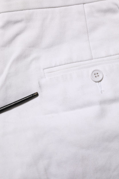 Dolce &amp; Gabbana – Weiße Bermudashorts aus Baumwolle mit mittlerer Taille für Damen