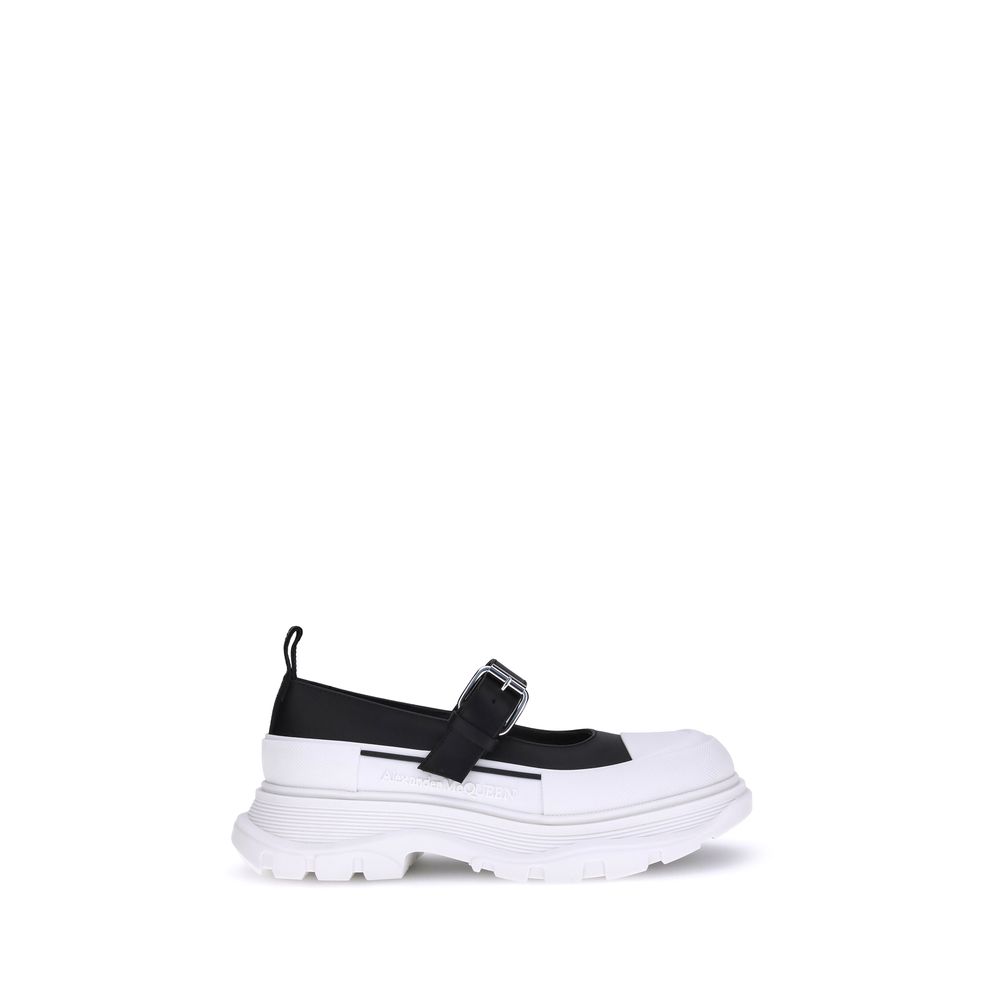 Alexander McQueen Schwarze Balerina-Schuhe aus Gummi