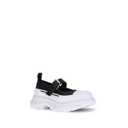 Alexander McQueen Schwarze Balerina-Schuhe aus Gummi