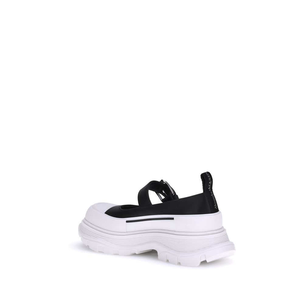 Alexander McQueen Schwarze Balerina-Schuhe aus Gummi