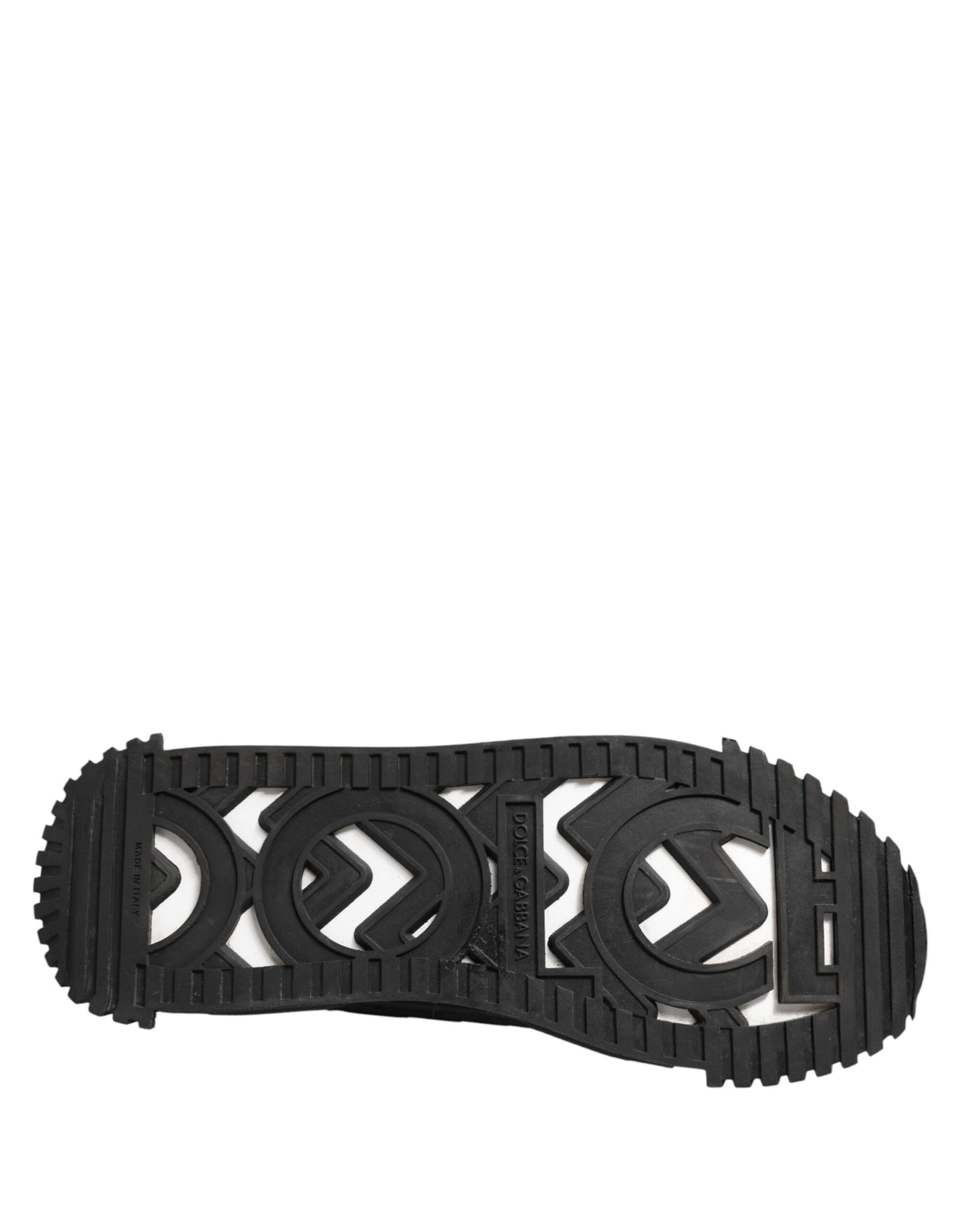 Dolce &amp; Gabbana – Schwarze, niedrige NS1-Sneaker mit Logo und Schnürung