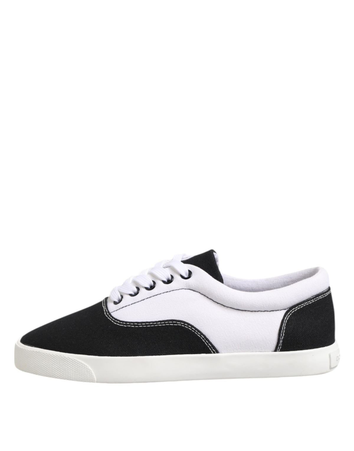 Dolce &amp; Gabbana – Schwarze Sneakers aus Baumwoll-Canvas mit Schnürung für Herren