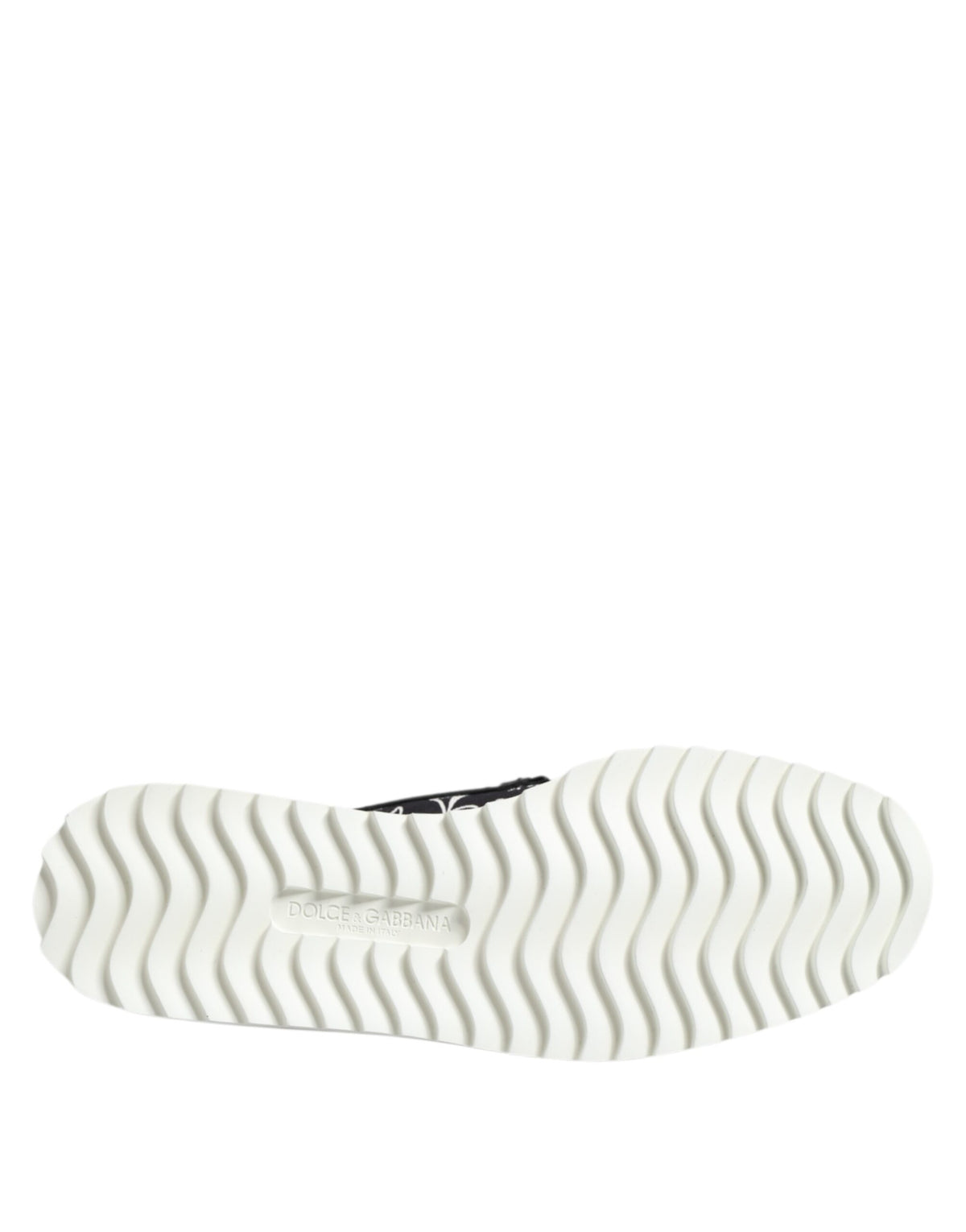 Dolce &amp; Gabbana – Schwarze Slipper mit Print für Herren