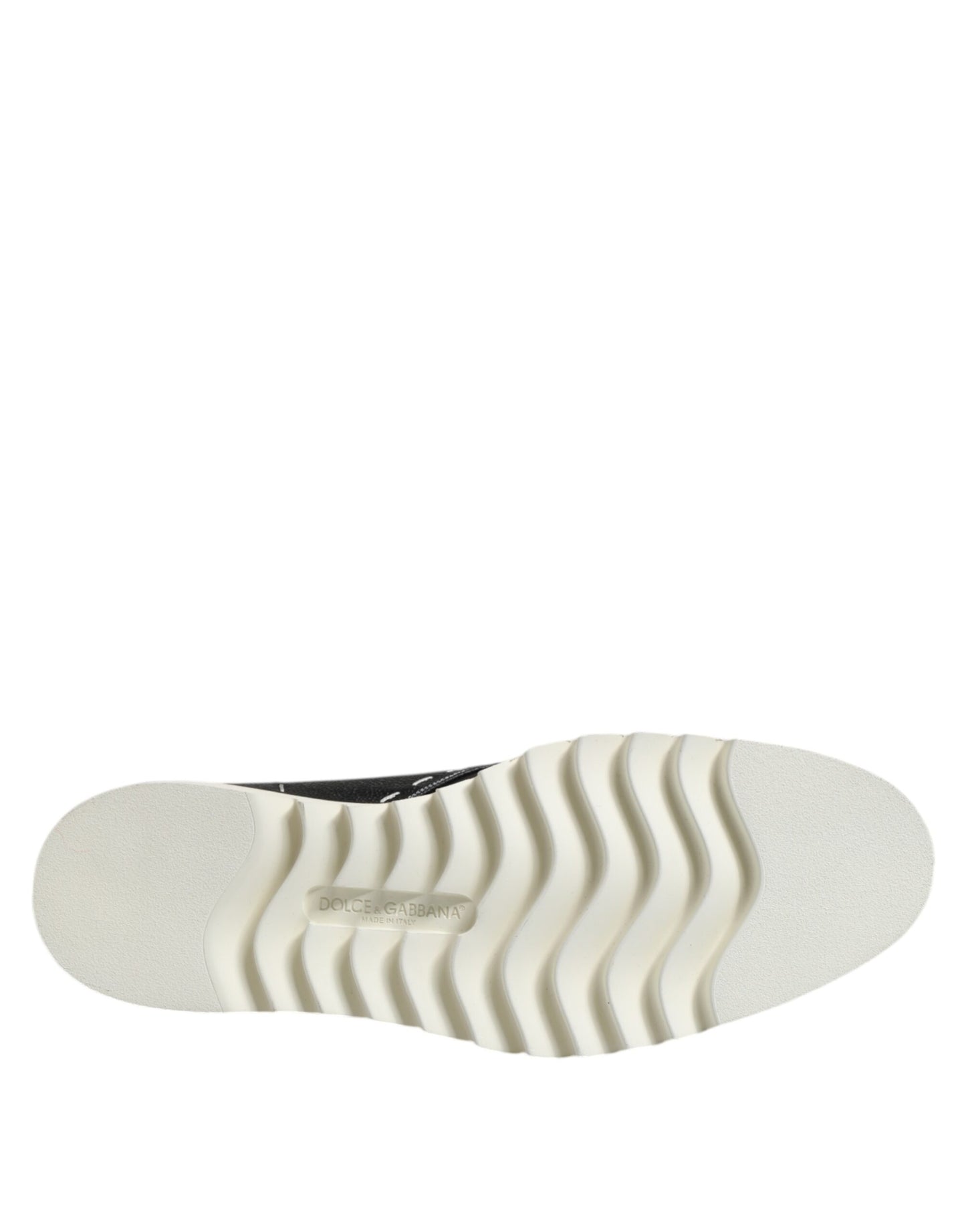 Dolce &amp; Gabbana Schwarz Weiß Leder Stiefeletten Schuhe