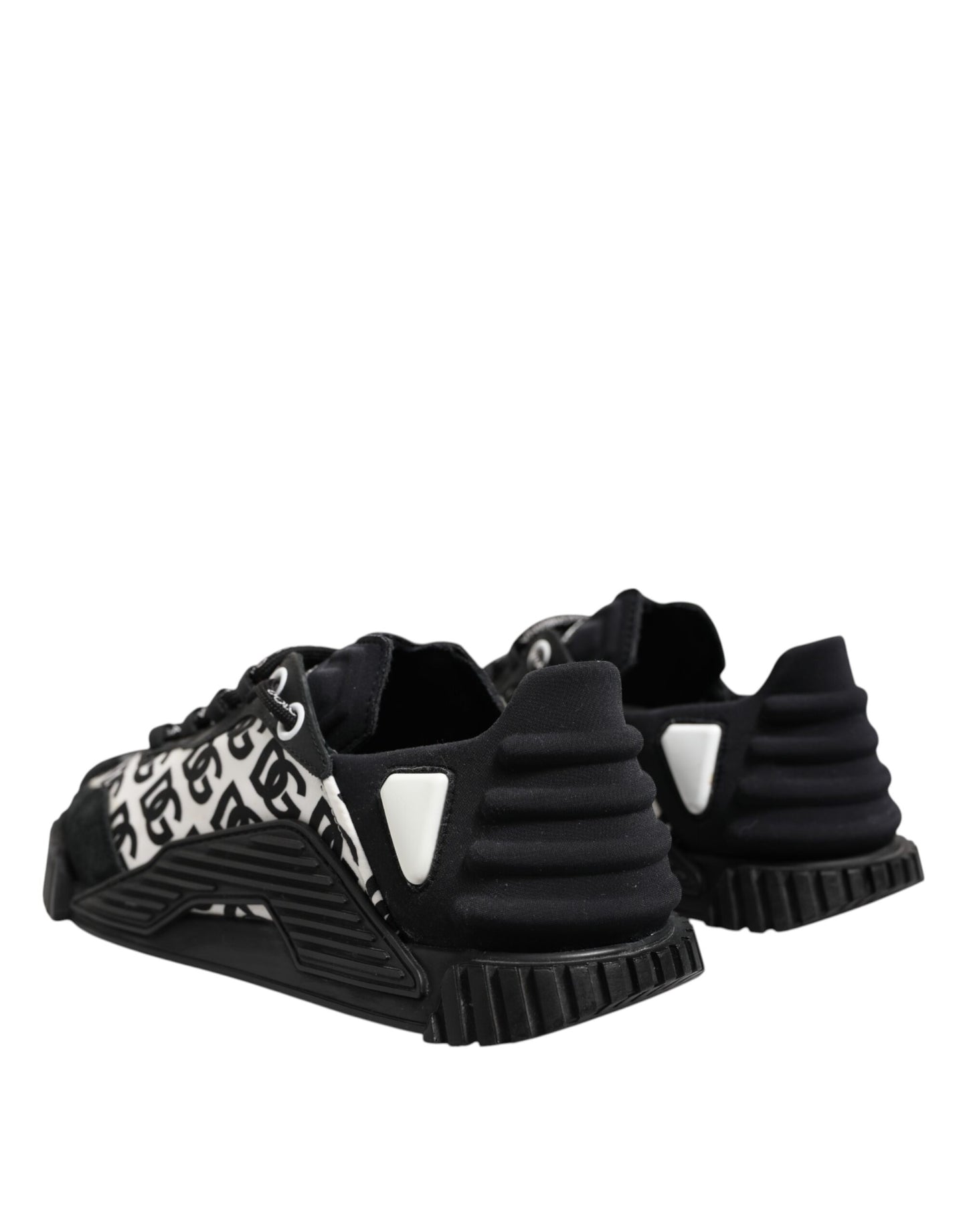 Dolce &amp; Gabbana – Schwarze, niedrige NS1-Sneaker mit Logo und Schnürung