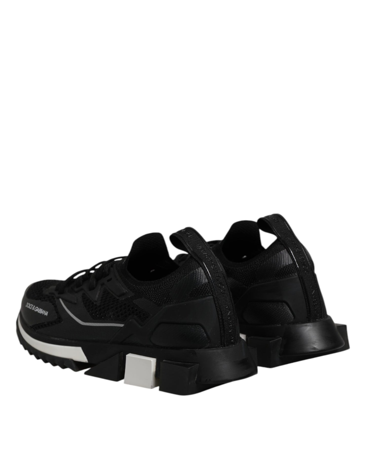 Dolce &amp; Gabbana Schwarze SORRENTO Sport Stretch Sneakers Schuhe
