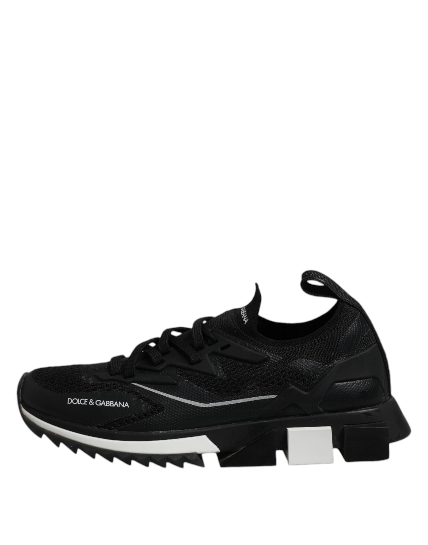Dolce &amp; Gabbana Schwarze SORRENTO Sport Stretch Sneakers Schuhe