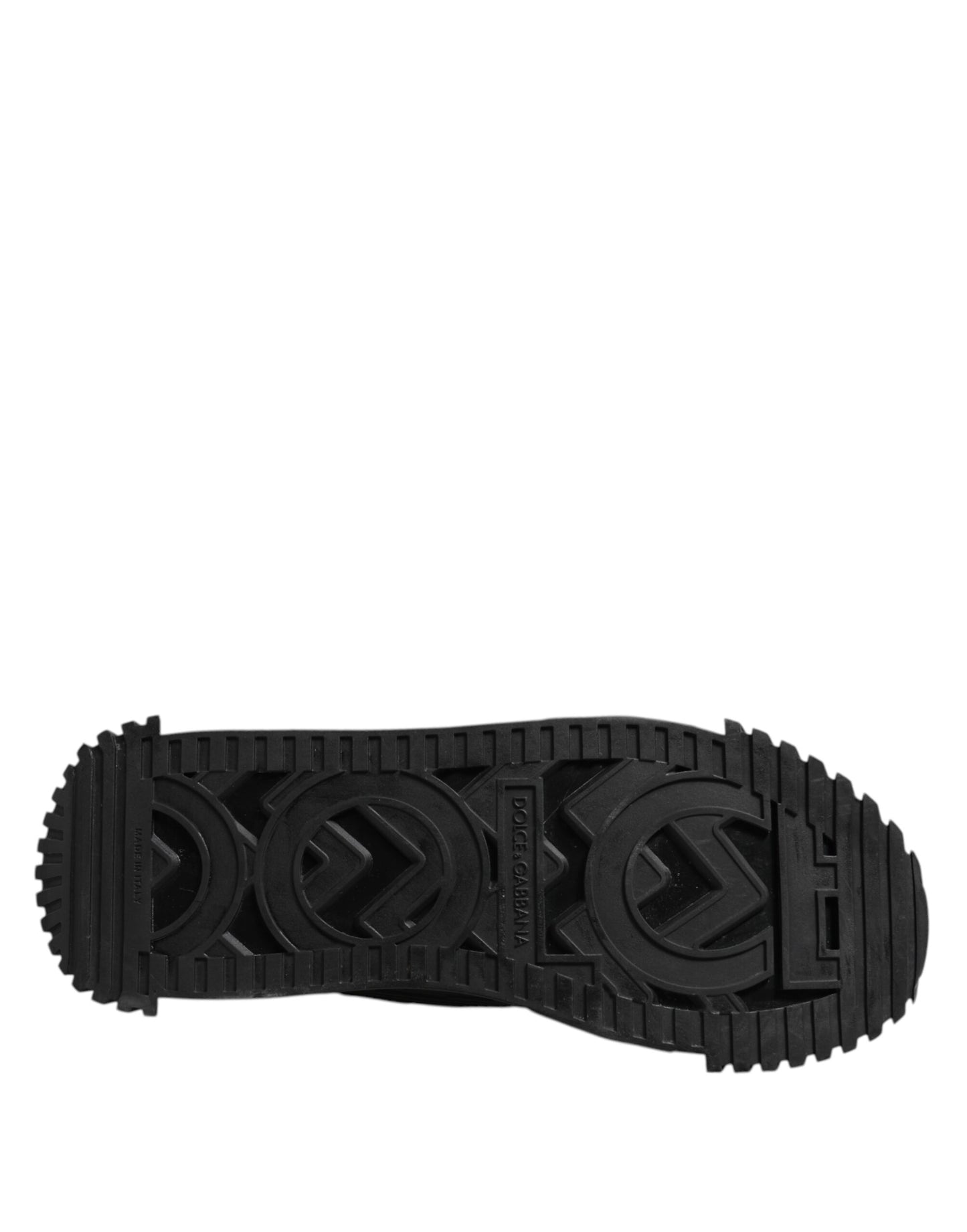 Dolce &amp; Gabbana – Schwarze, niedrige NS1-Sneaker mit Logo und Schnürung