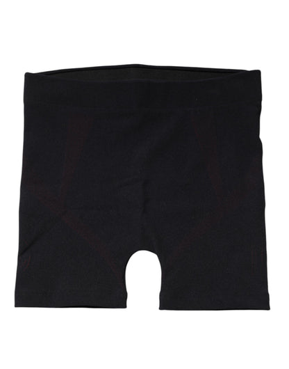 Dolce &amp; Gabbana – Schwarze Boxershorts aus Nylon-Stretch