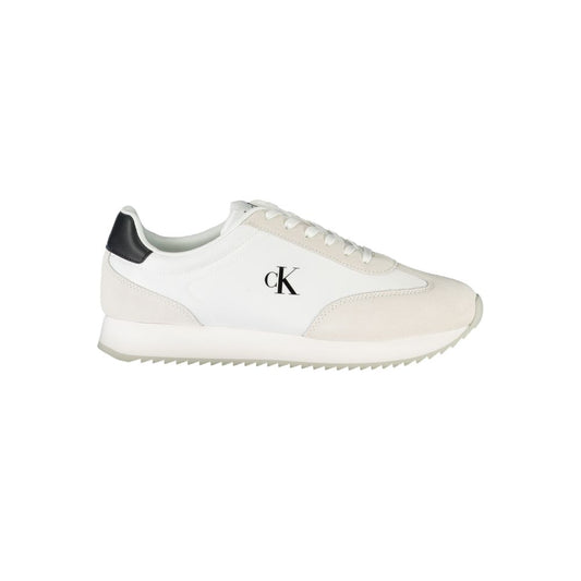 Calvin Klein Herren-Sneaker aus weißem Leder