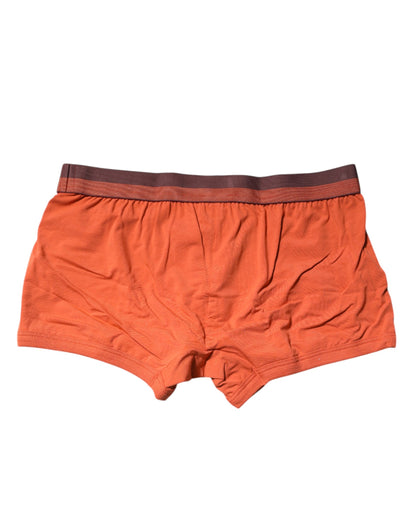 Dolce &amp; Gabbana – Boxershorts aus Baumwolle in regulärer Passform, Orange