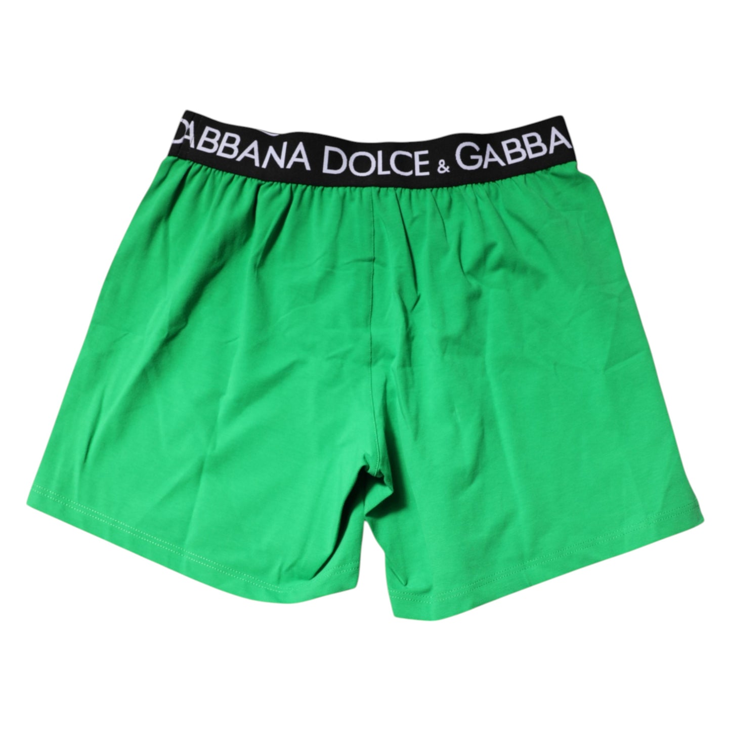 Dolce &amp; Gabbana – Grüne Boxershorts aus Baumwolle in regulärer Passform