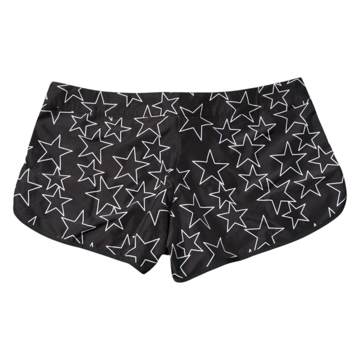 Dolce &amp; Gabbana Schwarze Strandshorts mit Sternenmuster