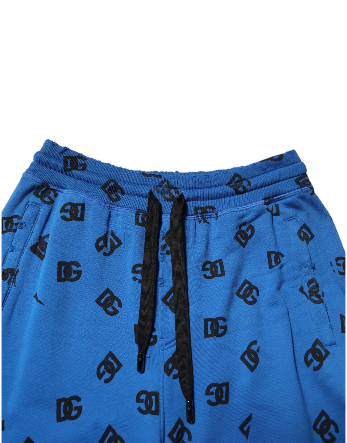 Dolce &amp; Gabbana – Jogginghose mit blauem Logo-Print für Herren