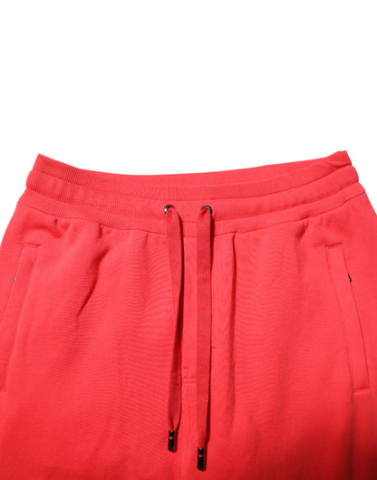Dolce &amp; Gabbana Rote Jogginghose aus Baumwolle für Herren