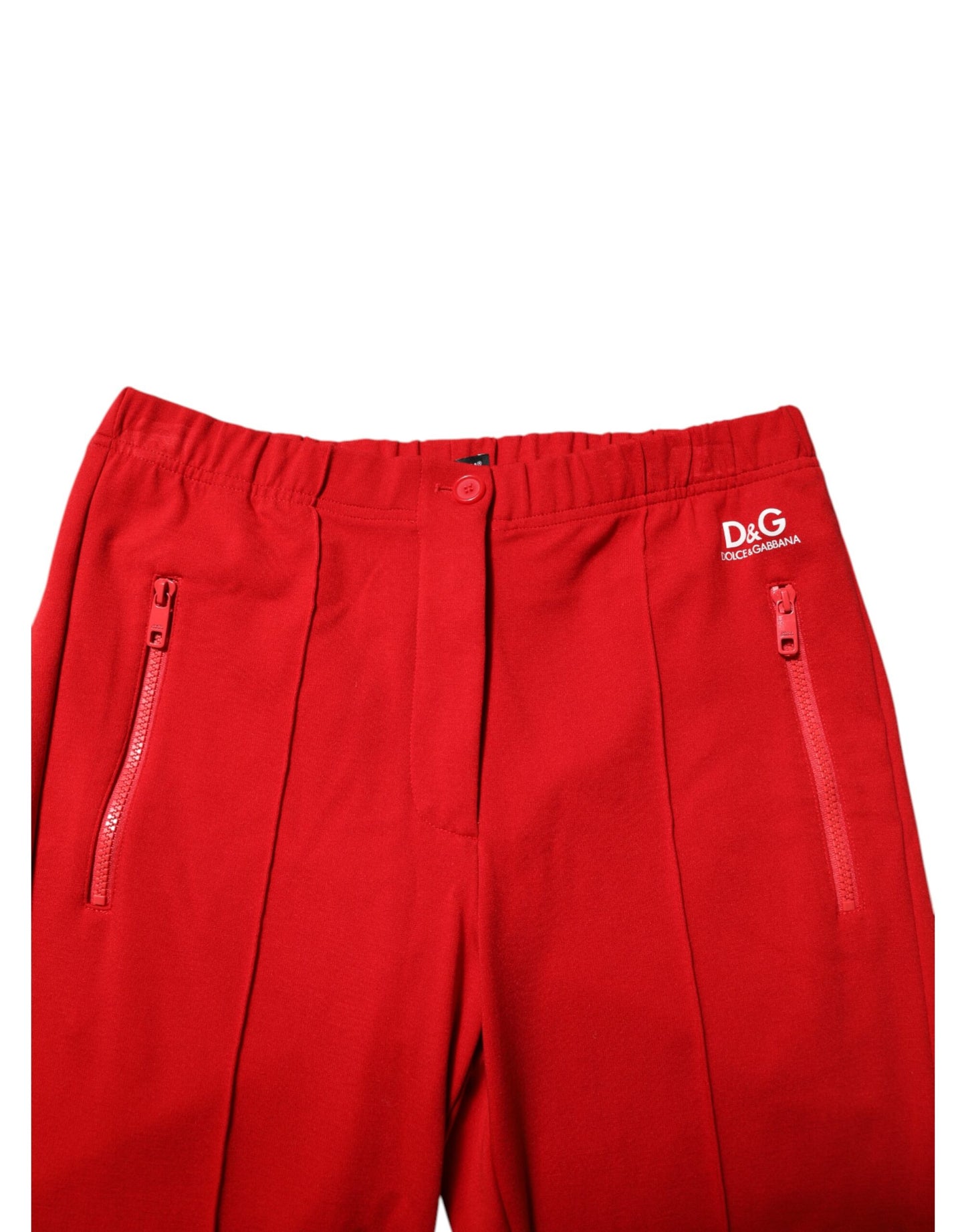 Dolce &amp; Gabbana – Jogginghose mit Logo in Rot aus Viskose für Herren