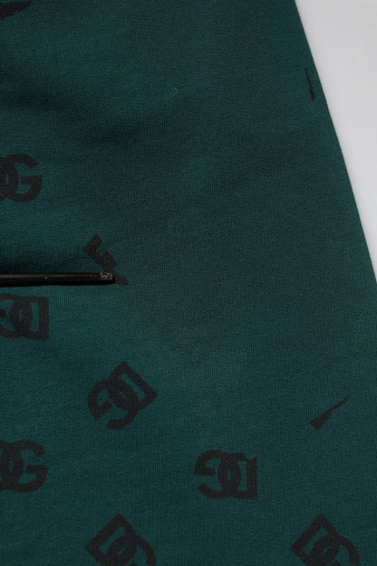Dolce &amp; Gabbana – Jogginghose mit grünem Logo-Print für Herren