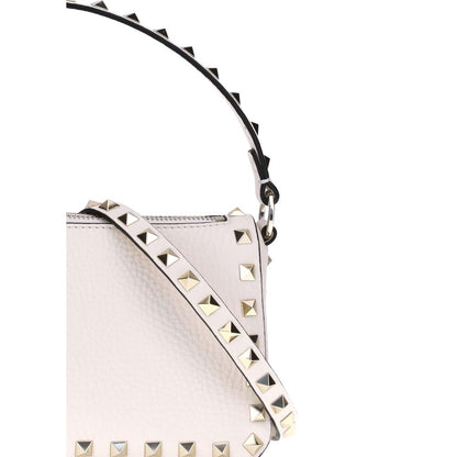 Valentino Garavani Schultertasche aus weißem Kalbsleder (Bos Taurus)
