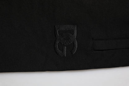 Dolce &amp; Gabbana Schwarze Jogginghose aus Baumwolle mit Logoband für Herren