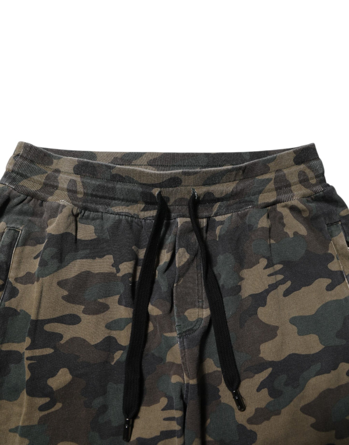 Dolce &amp; Gabbana Braune Camouflage-Jogginghose aus Baumwolle für Herren