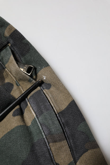 Dolce &amp; Gabbana Braune Camouflage-Jogginghose aus Baumwolle für Herren