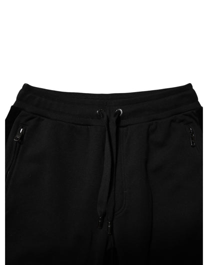 Dolce &amp; Gabbana Schwarze Jogginghose aus Baumwolle für Herren