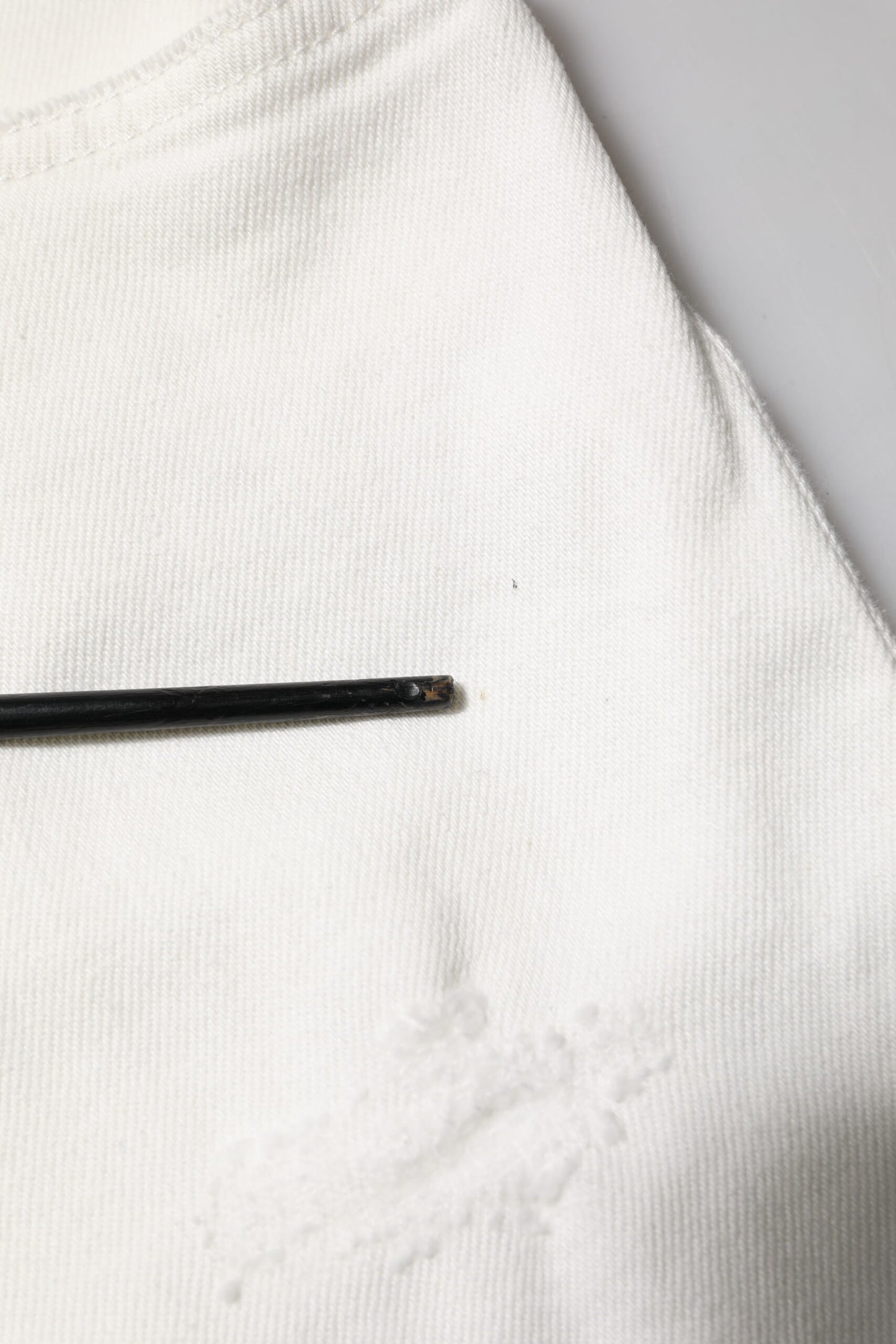 Dolce &amp; Gabbana Weiße, lockere Herren-Jeans aus Baumwolle