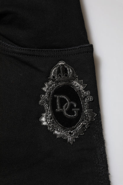 Dolce &amp; Gabbana Schwarze Skinny-Jeans aus Baumwolle für Herren