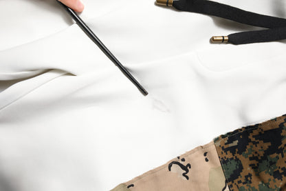 Dolce &amp; Gabbana Weiße Patchwork-Jogginghose für Herren