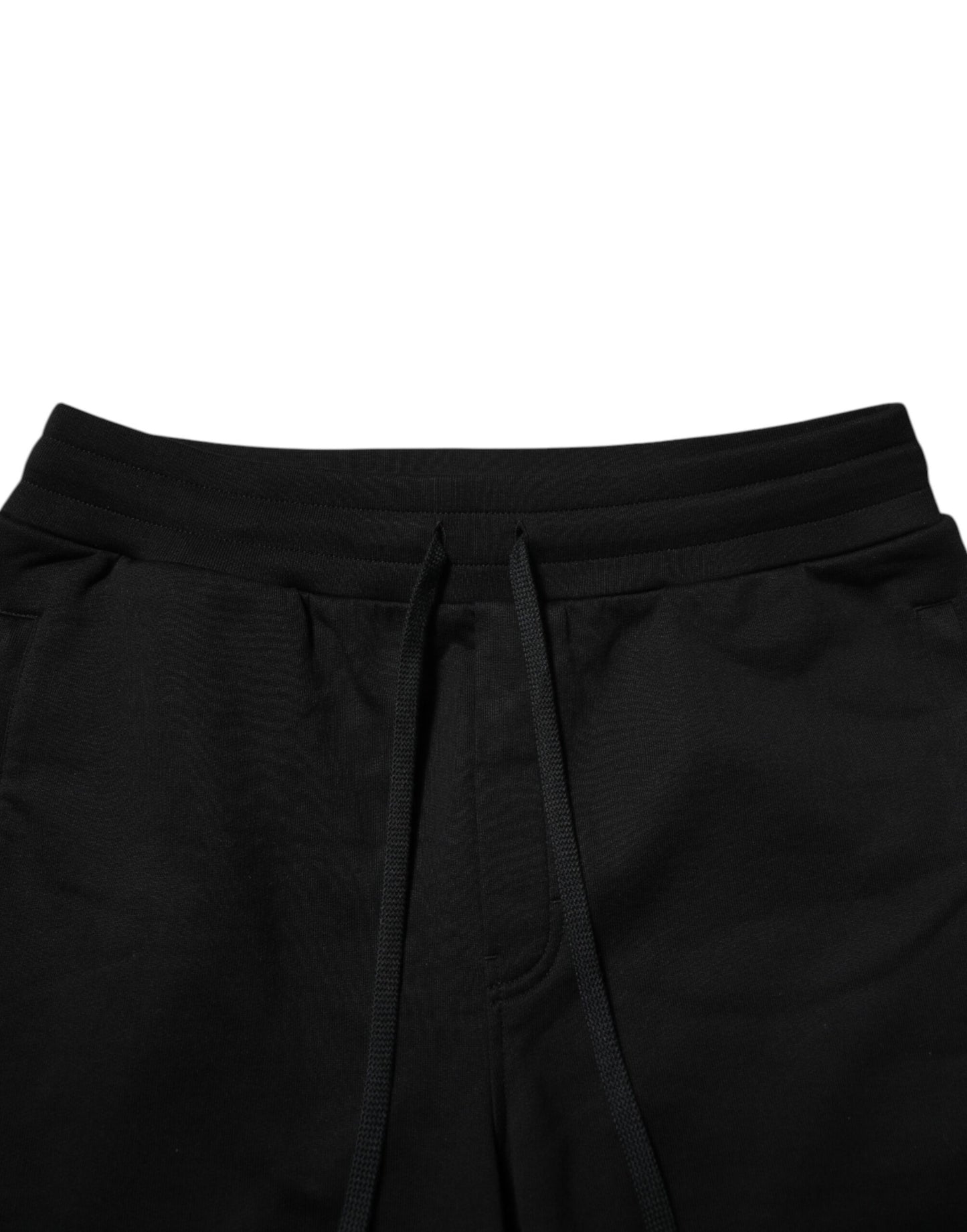 Dolce &amp; Gabbana Schwarze Jogginghose aus Baumwolle mit Logoband für Herren