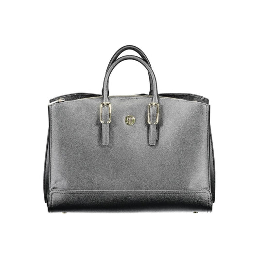 Tommy Hilfiger – Schwarze Polyethylen-Handtasche