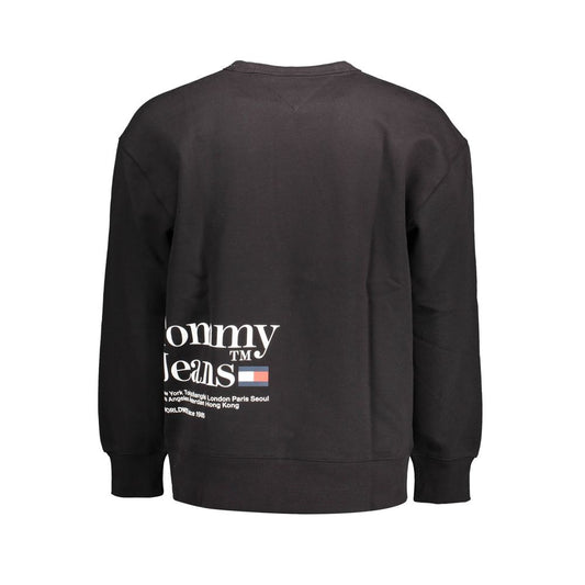 Tommy Hilfiger – Schwarzer Baumwollpullover für Herren