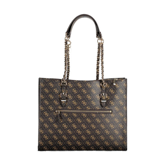 Guess Jeans – Handtasche aus Polyethylen in Braun