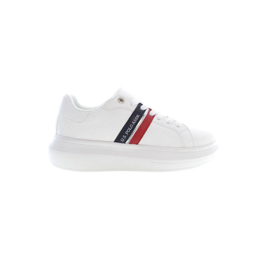 US POLO ASSN. Weißer Polyester-Sneaker
