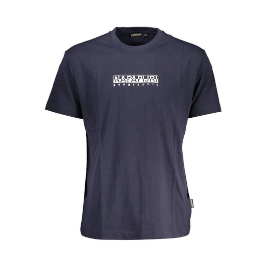 Blaues Baumwoll-T-Shirt von Napapijri