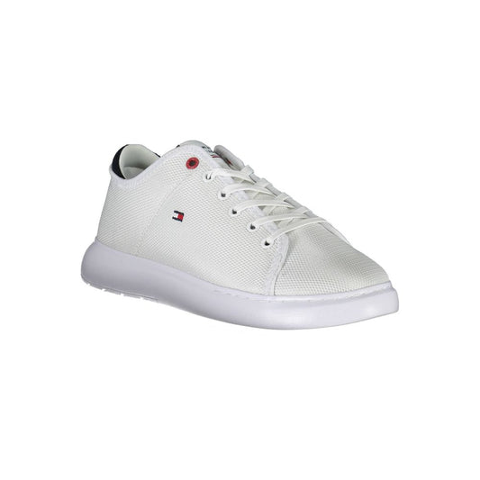 Tommy Hilfiger – Weiße Polyester-Sneaker