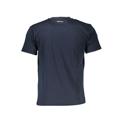 Blaues Baumwoll-T-Shirt der Cavalli Class