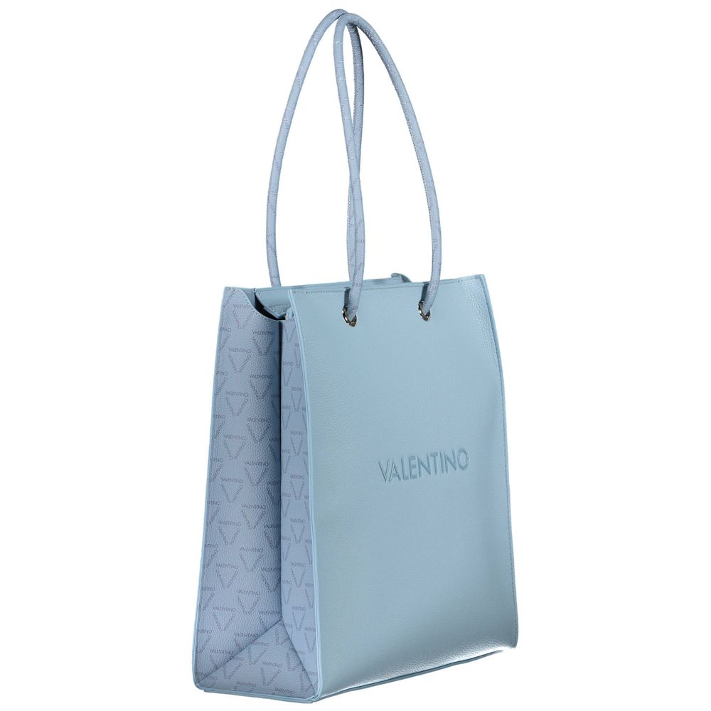 Mario Valentino Blaue Polyethylen-Handtasche