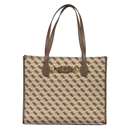 Guess Jeans – Braune Polyester-Handtasche