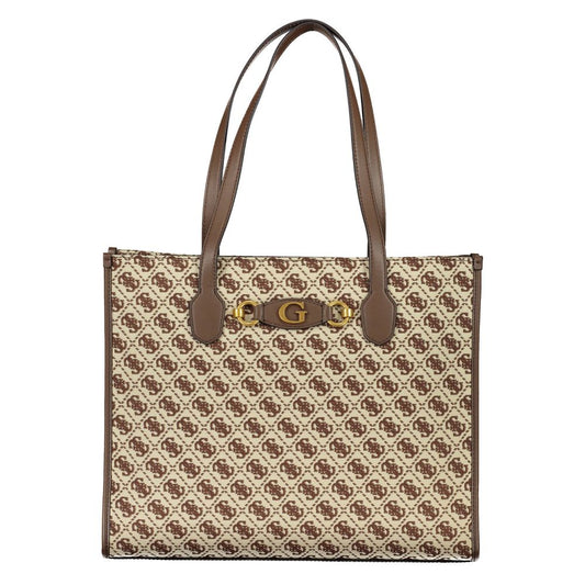 Guess Jeans – Braune Polyester-Handtasche