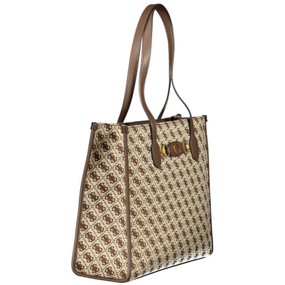 Guess Jeans – Braune Polyester-Handtasche
