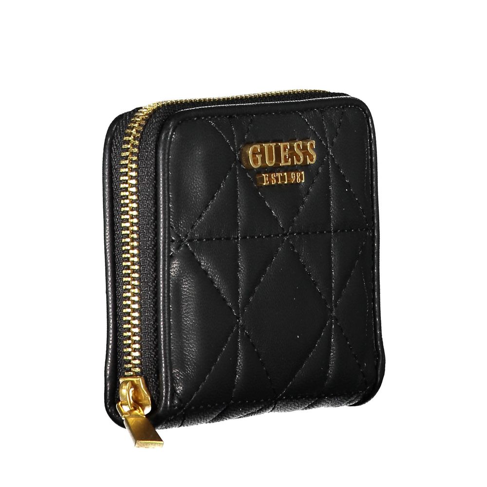 Guess Jeans – Schwarze Polyethylen-Geldbörse