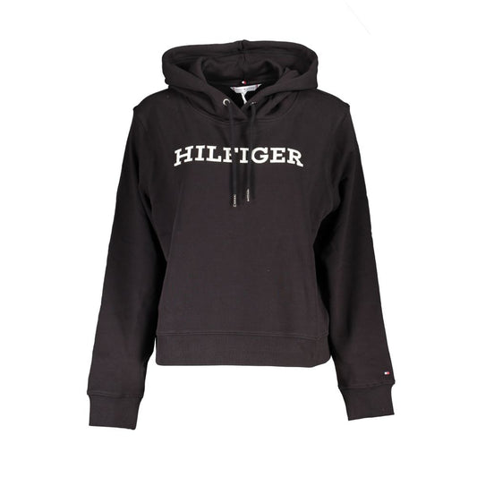 Tommy Hilfiger – Schwarzer Baumwollpullover für Damen