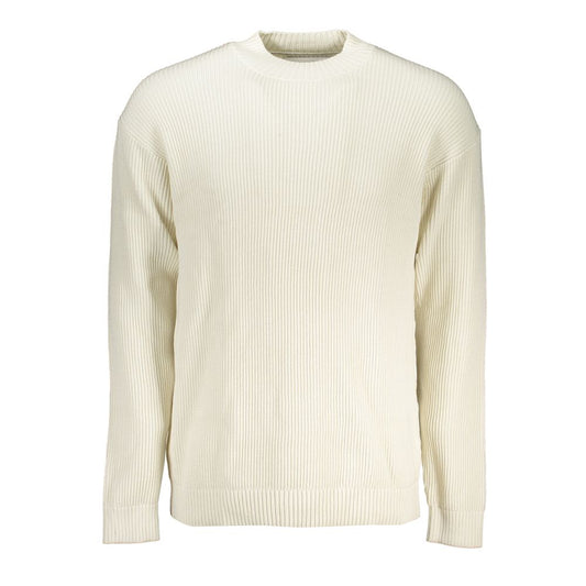 Calvin Klein – Weißer Baumwollpullover