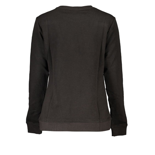 Cavalli Class Schwarzer Baumwollpullover für Damen