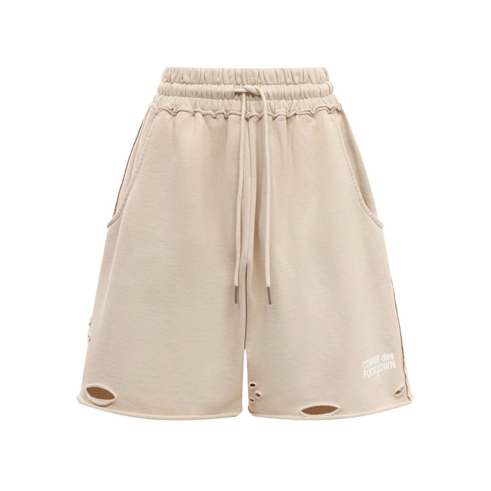 Comme Des Fuckdown Beige Baumwollshorts
