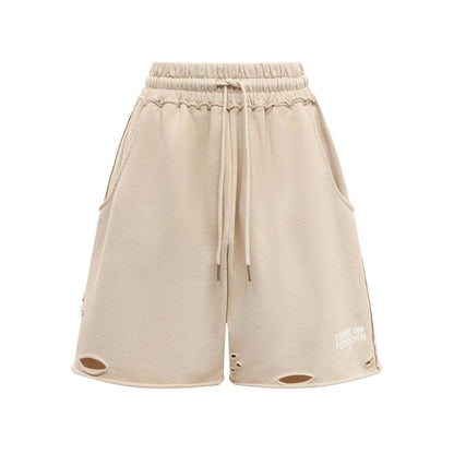 Comme Des Fuckdown Beige Baumwollshorts