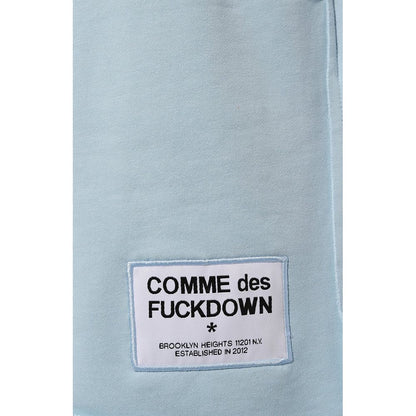 Comme Des Fuckdown – Blaue Baumwollshorts