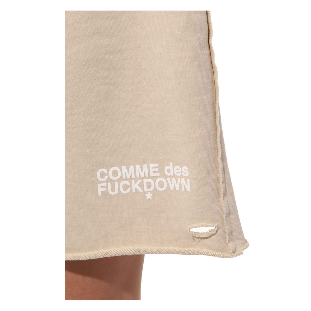 Comme Des Fuckdown Beige Baumwollshorts